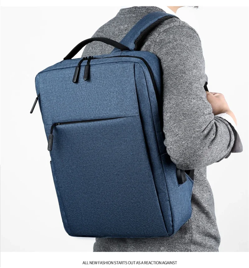 15.6 Inch Laptop Men Backpack Nylon Travel Male Laptop Backpack Usb Charging Computer School Backpacks Waterproof Bag for Men