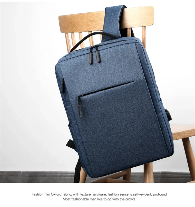 15.6 Inch Laptop Men Backpack Nylon Travel Male Laptop Backpack Usb Charging Computer School Backpacks Waterproof Bag for Men