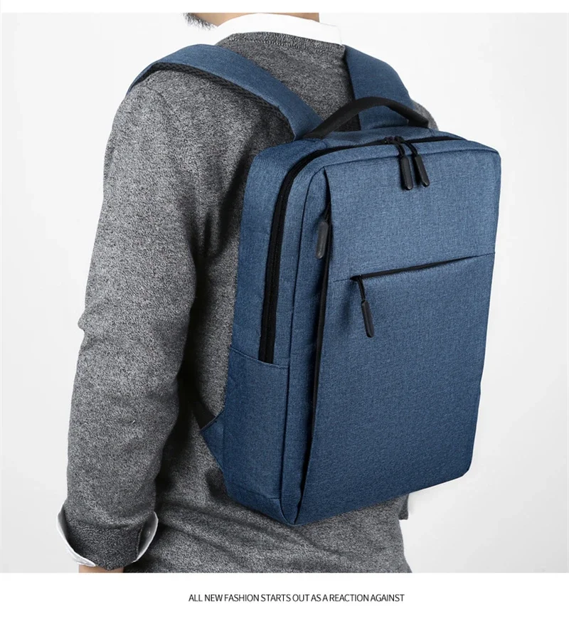 15.6 Inch Laptop Men Backpack Nylon Travel Male Laptop Backpack Usb Charging Computer School Backpacks Waterproof Bag for Men