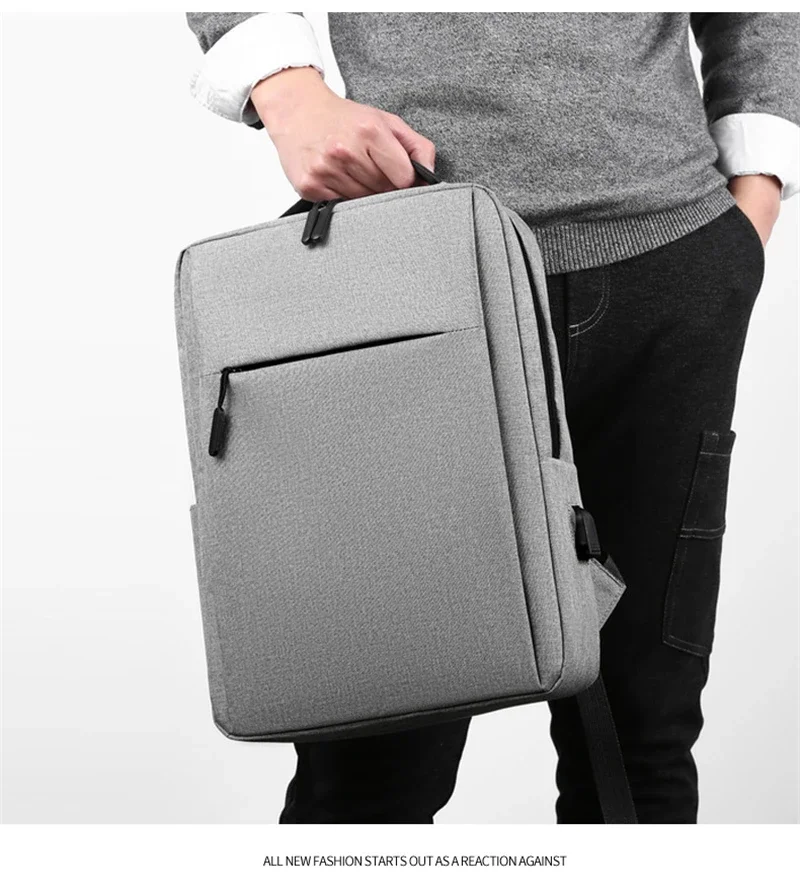 15.6 Inch Laptop Men Backpack Nylon Travel Male Laptop Backpack Usb Charging Computer School Backpacks Waterproof Bag for Men