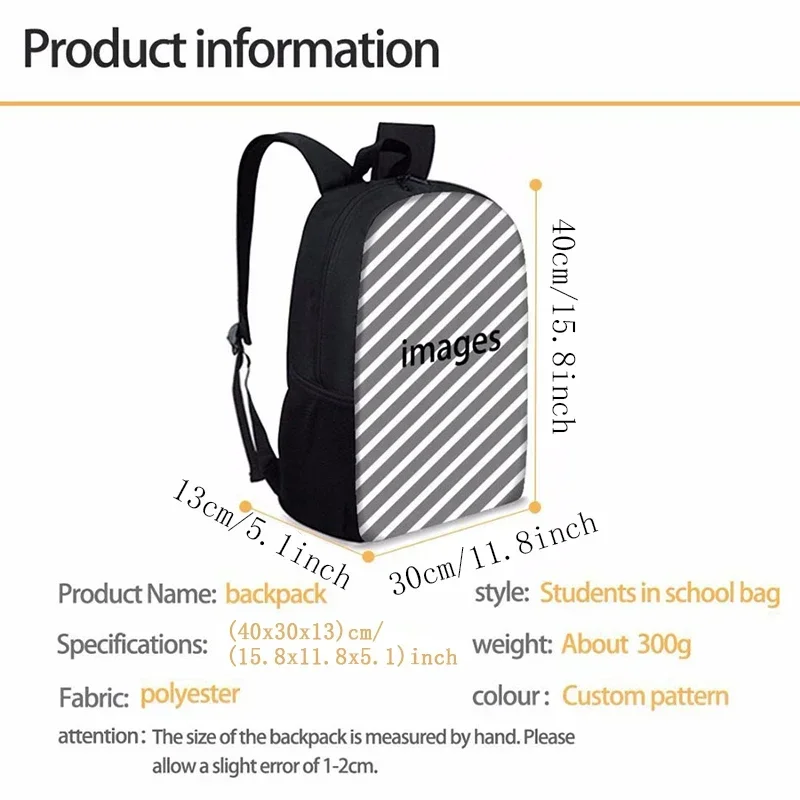 Football Ronaldos Backpack Student 3D Cr7 Printing 16inch School Bags Boy Man Outdoor Sports Rucksack Large Travel Knapsack Gift
