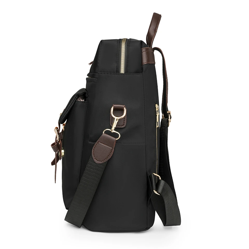 Fashion Rucksack Women Shoulder Bag High Quality Waterproof Nylon Back Pack Purse Large Capacity Backpack for College Students