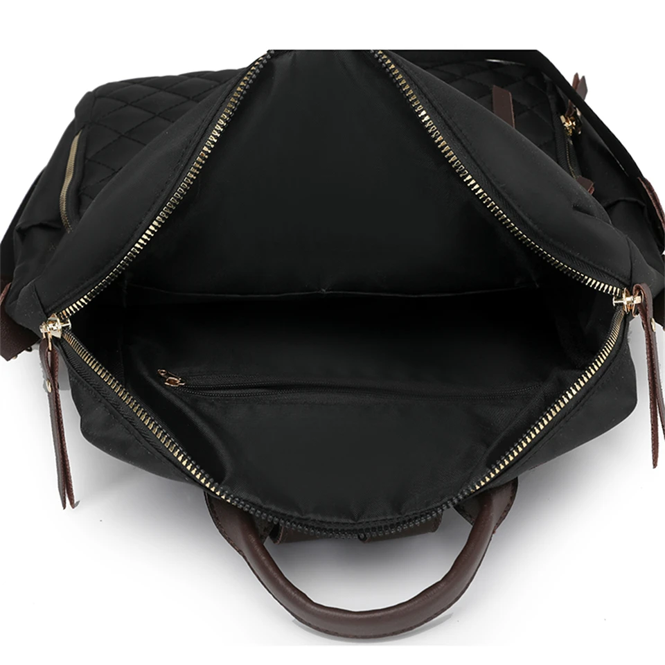 Fashion Rucksack Women Shoulder Bag High Quality Waterproof Nylon Back Pack Purse Large Capacity Backpack for College Students