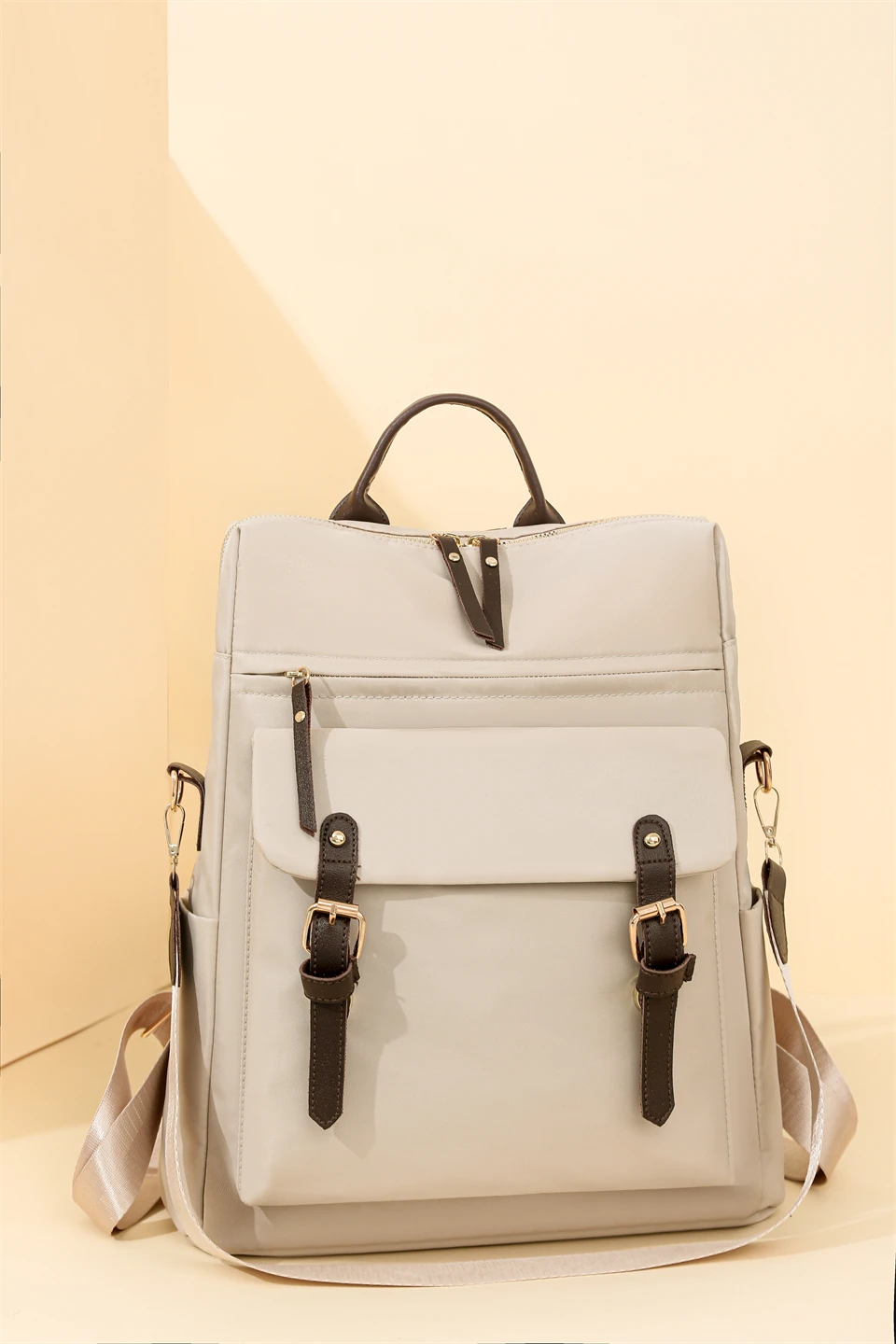 Fashion Rucksack Women Shoulder Bag High Quality Waterproof Nylon Back Pack Purse Large Capacity Backpack for College Students