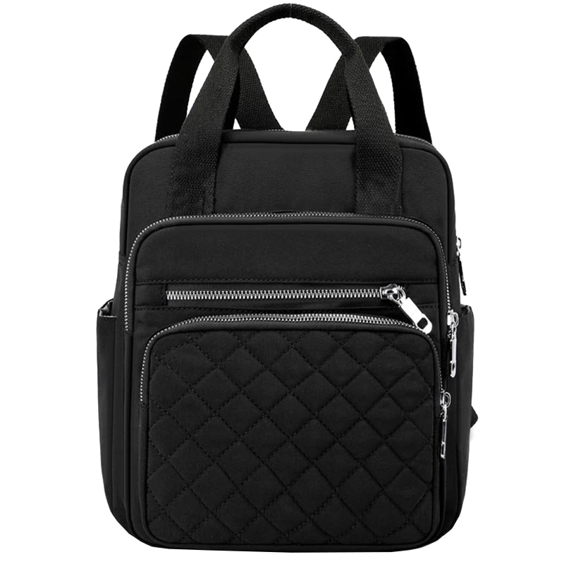 Everyday Versatile Quilted Womens Backpack Trendy Compact Design, Practical Multi-compartment for Weekend Short Trips
