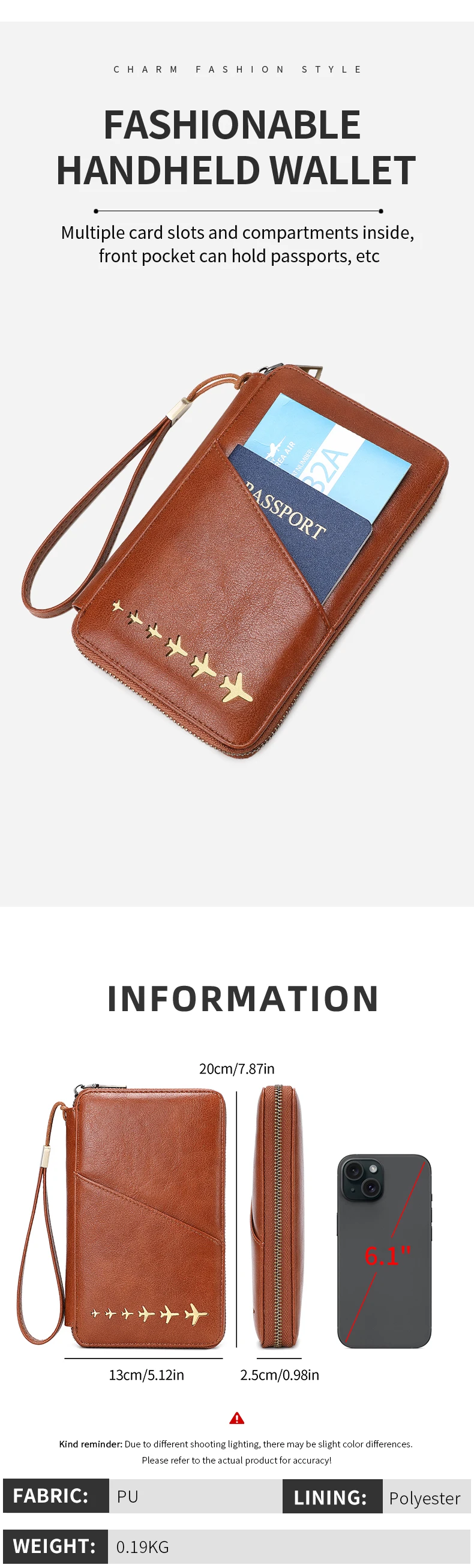 New Family Passport Holder Wallet RFID Blocking Travel Document Storage Bag Women Men Multifunctional PU Leather Passport Wallet