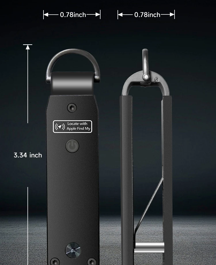 Built-in AirTag Chips, Holds 2-3 Keys, Car Key Chains with GPS Tracker, Key Finder, Key Holder for Men and Women, (iOS Only)