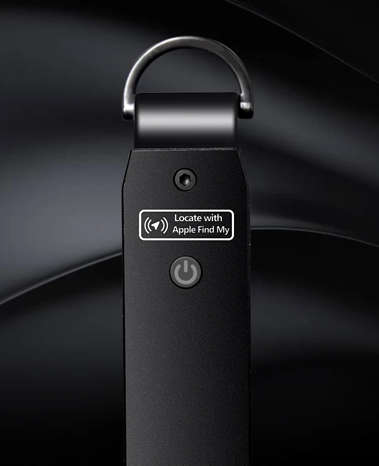Built-in AirTag Chips, Holds 2-3 Keys, Car Key Chains with GPS Tracker, Key Finder, Key Holder for Men and Women, (iOS Only)