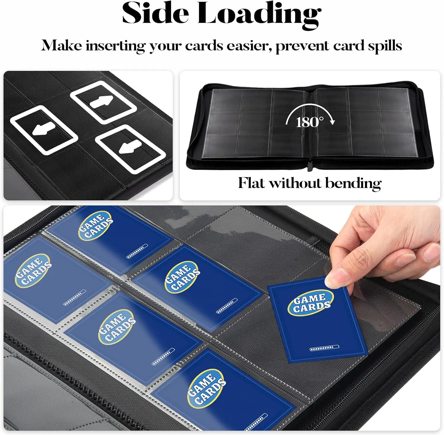 9-Pocket Trading Card Binder, 360-Pocket Card Binder, Storage Card Album, Game Cards, Sports Cards and Collectible Cards