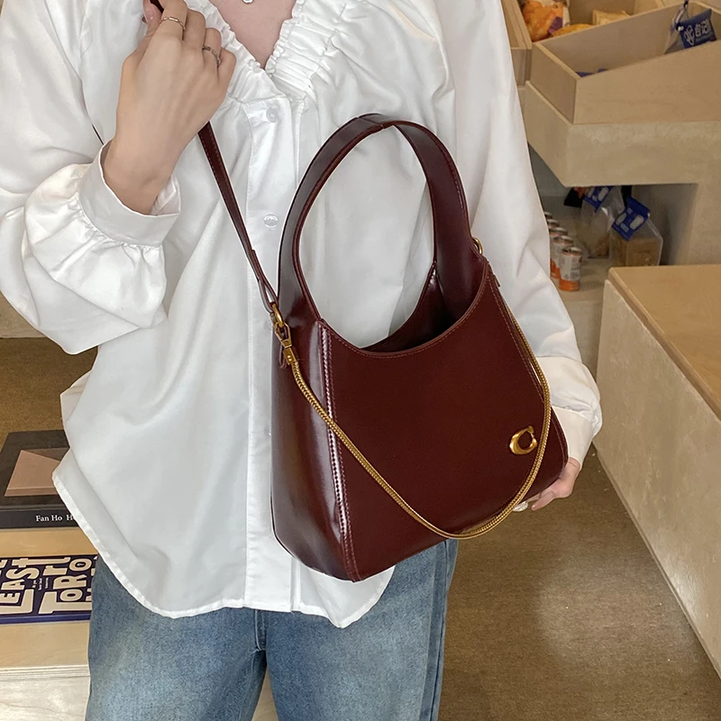 New Fashionable Brand Design Underarm Bag Women High-quality Shoulder Bag with Two Shoulder Straps Shopper Commuter Zipper Totes