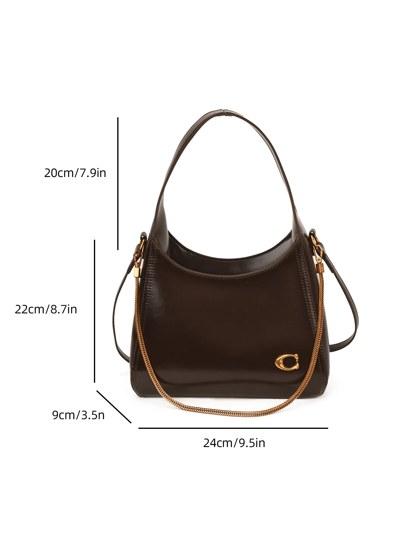 New Fashionable Brand Design Underarm Bag Women High-quality Shoulder Bag with Two Shoulder Straps Shopper Commuter Zipper Totes