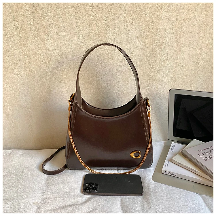 New Fashionable Brand Design Underarm Bag Women High-quality Shoulder Bag with Two Shoulder Straps Shopper Commuter Zipper Totes