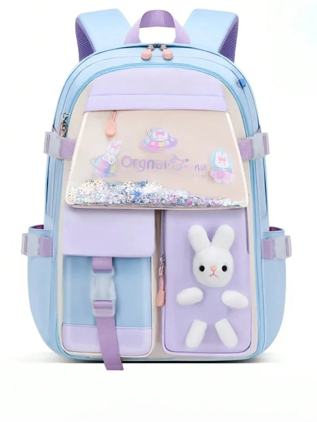 Backpack Student Backpack With Multiple Pockets, Large Capacity, Breathable And Lightweight Schoolbag With Reflective Strips