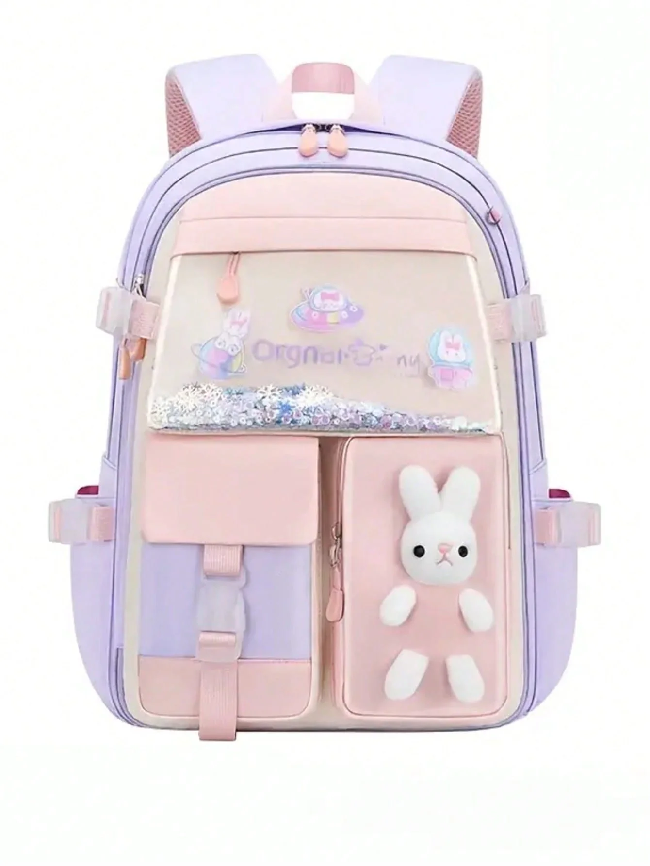 Backpack Student Backpack With Multiple Pockets, Large Capacity, Breathable And Lightweight Schoolbag With Reflective Strips