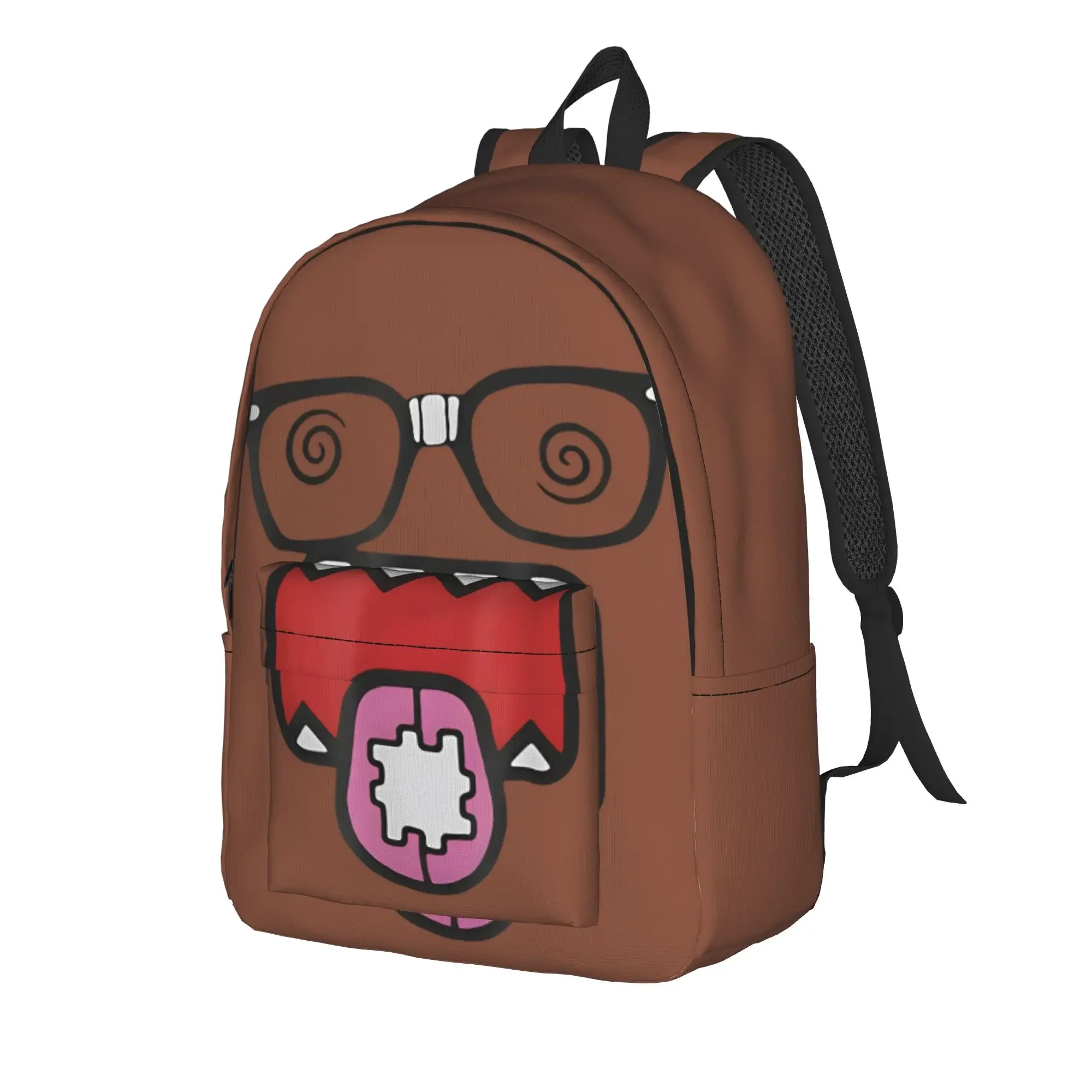 Meme Domo Kun Teenage Backpack Durable Student Hiking Travel Anime Doll Daypack for Men Women Laptop Canvas Bags