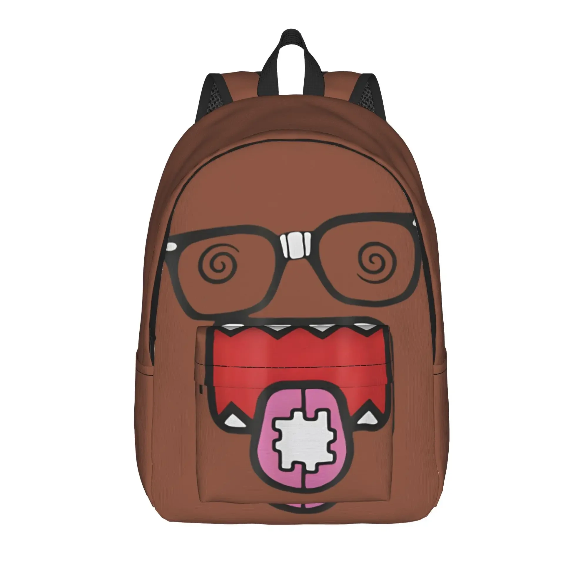 Meme Domo Kun Teenage Backpack Durable Student Hiking Travel Anime Doll Daypack for Men Women Laptop Canvas Bags