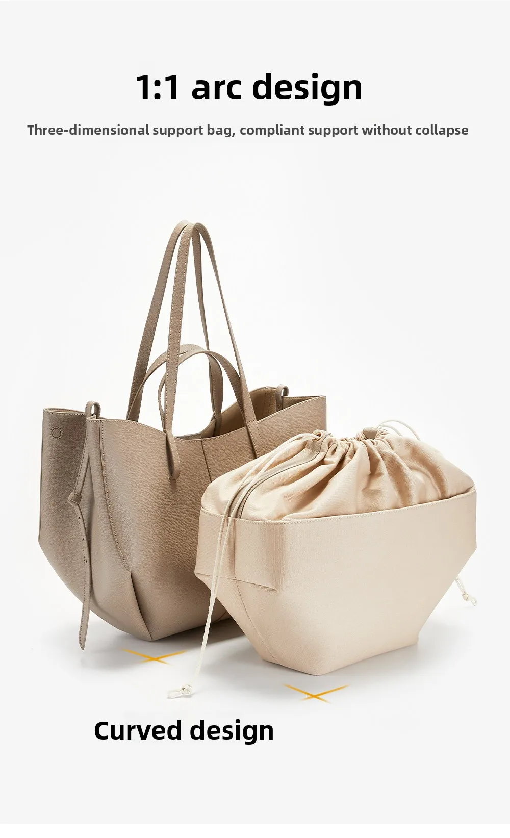 Drawstring Bag Insert For Cyme Mini Nylon Bag Insert Storage Lightweight Bag Support Bag Replacement Accessories
