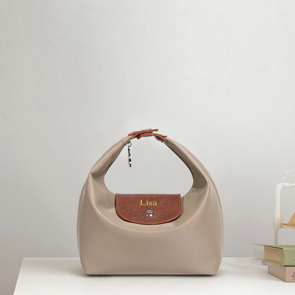 Customized Name Waterproof Nylon Lunch Box Bag for Commuting and Casual Use, Dumpling Bag, Single Shoulder Crossbody Bag