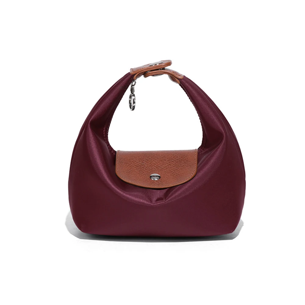 Customized Name Waterproof Nylon Lunch Box Bag for Commuting and Casual Use, Dumpling Bag, Single Shoulder Crossbody Bag