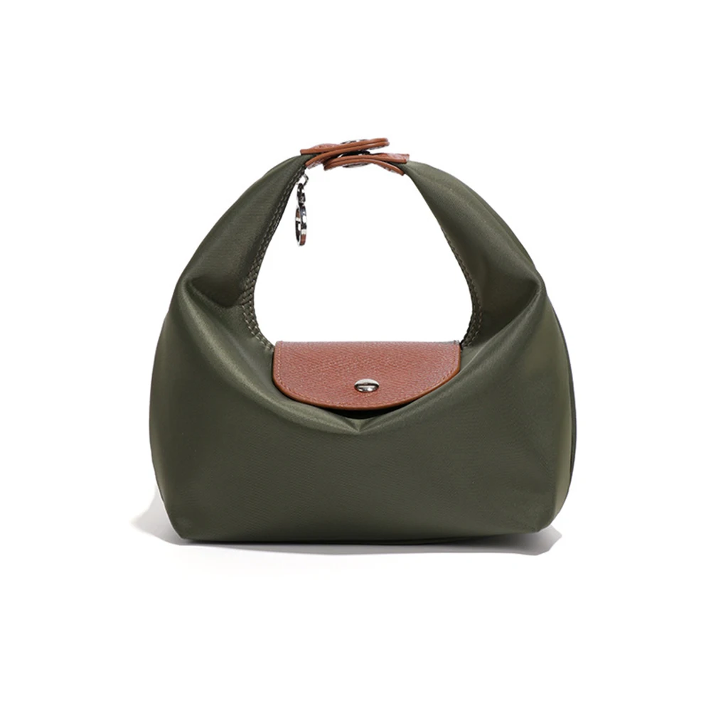 Customized Name Waterproof Nylon Lunch Box Bag for Commuting and Casual Use, Dumpling Bag, Single Shoulder Crossbody Bag