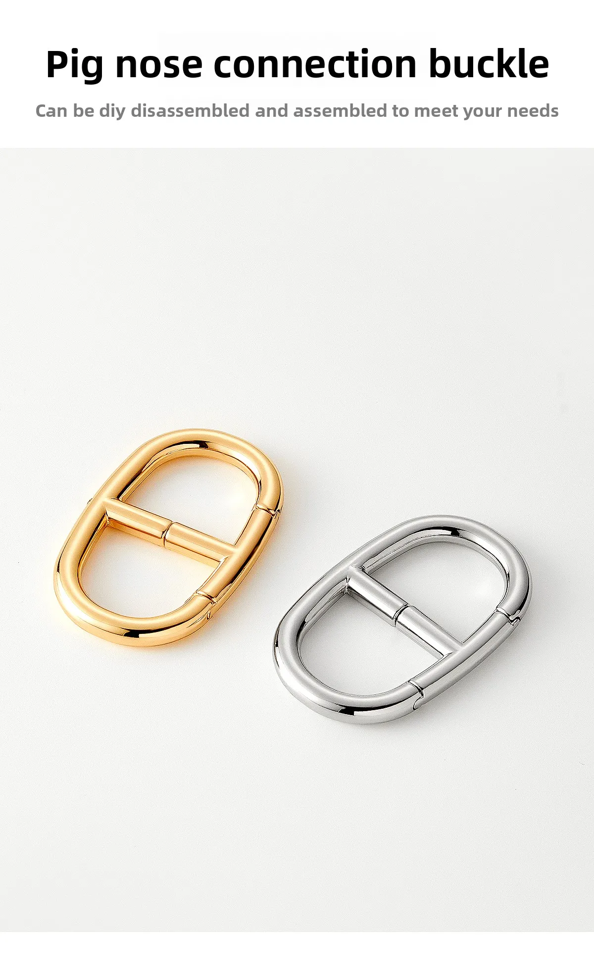 Pig Nose Universal Connection Buckle For Women Durable Not Easy To Fade Multi Purpose Full Ladle Bag Renovation Accessories