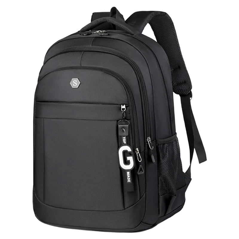 Durable Wear‑proof Oxford Backpack High‑capacity Multi‑zipper Laptop Bag for Men Women Work, School and Outdoor Travel