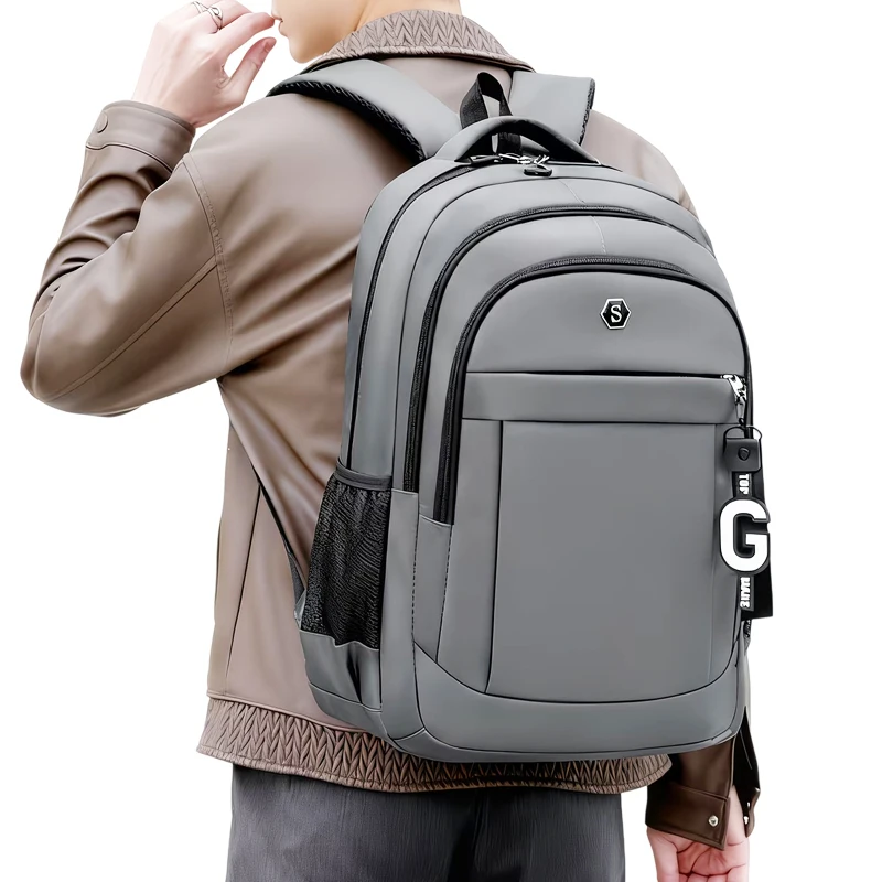 Durable Wear‑proof Oxford Backpack High‑capacity Multi‑zipper Laptop Bag for Men Women Work, School and Outdoor Travel
