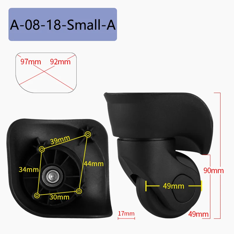Suitable for SWISSGEAR Suitcase Universal Wheel Luggage Accessories Spare Parts for Trolleys Wheel Replacement Repair