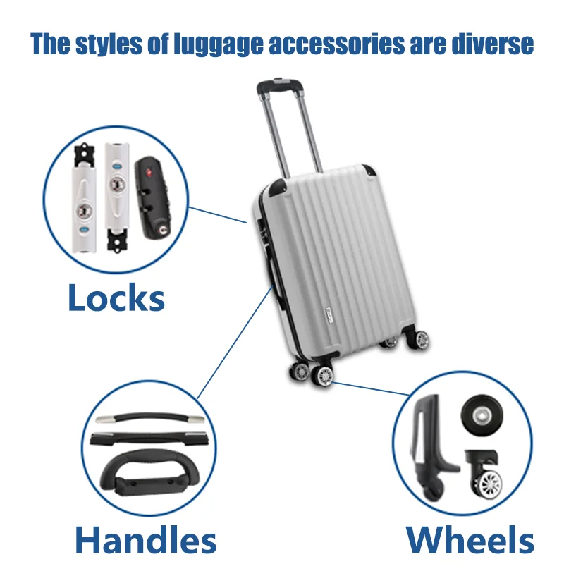 Suitable for SWISSGEAR Suitcase Universal Wheel Luggage Accessories Spare Parts for Trolleys Wheel Replacement Repair