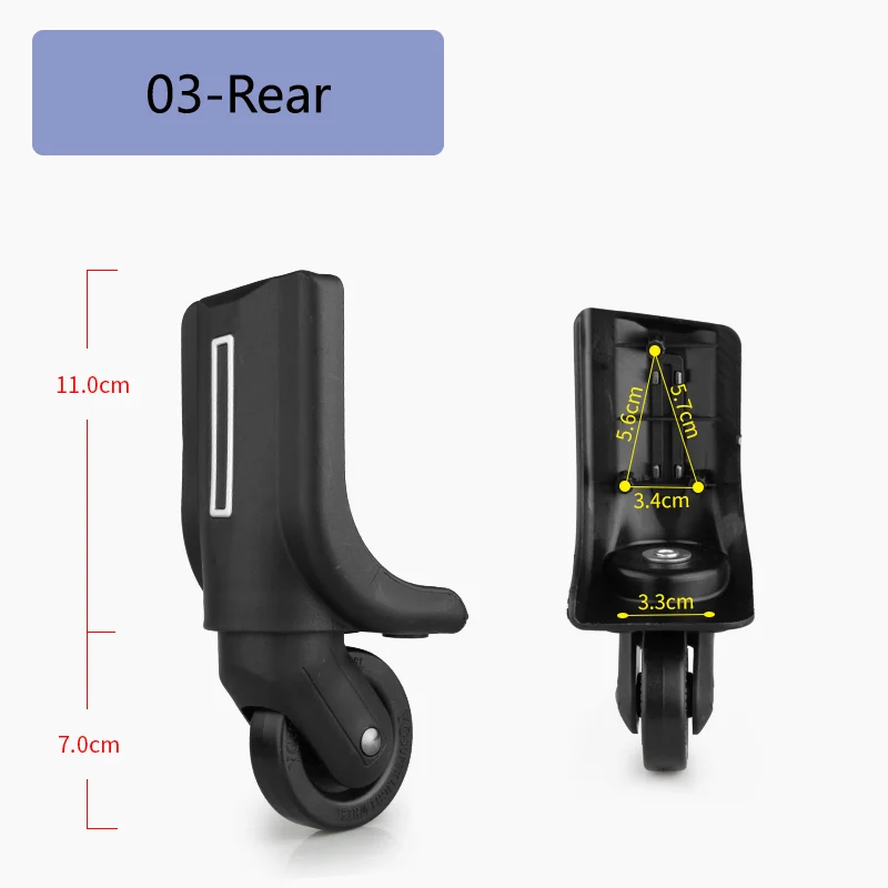Suitable for SWISSGEAR Suitcase Universal Wheel Luggage Accessories Spare Parts for Trolleys Wheel Replacement Repair