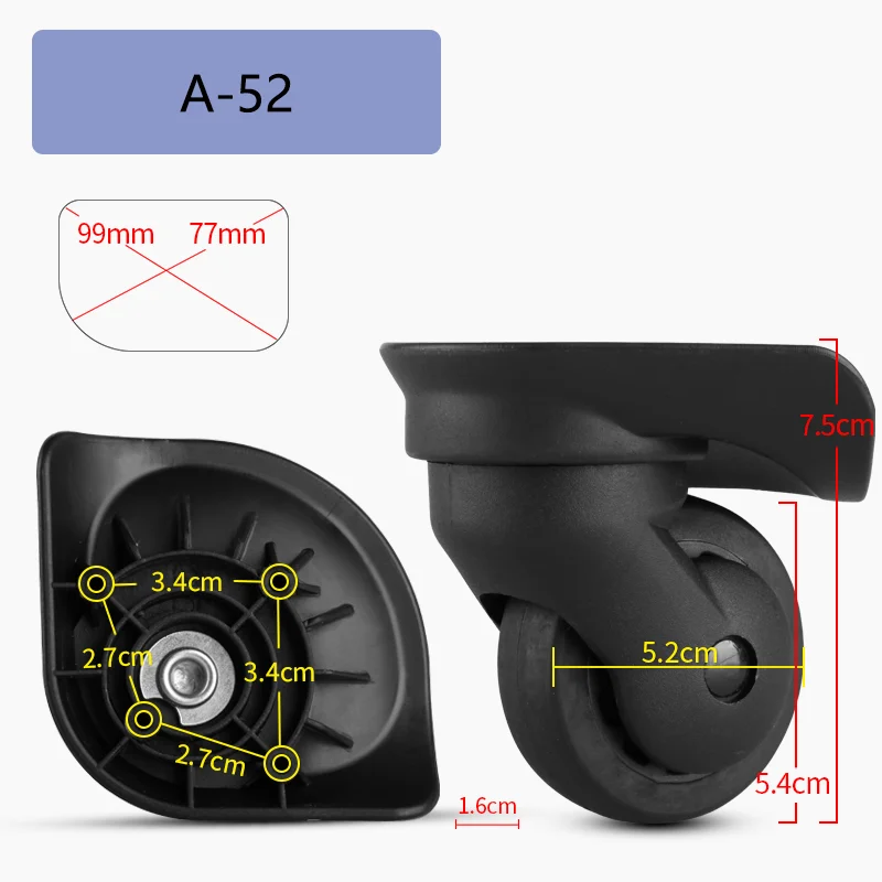 Suitable for SWISSGEAR Suitcase Universal Wheel Luggage Accessories Spare Parts for Trolleys Wheel Replacement Repair