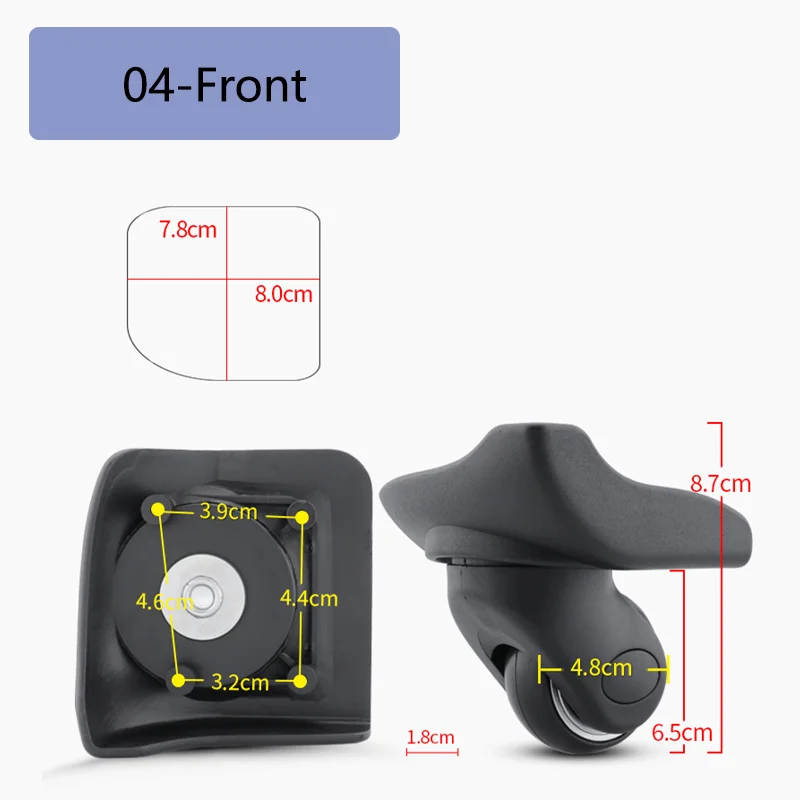 Suitable for SWISSGEAR Suitcase Universal Wheel Luggage Accessories Spare Parts for Trolleys Wheel Replacement Repair