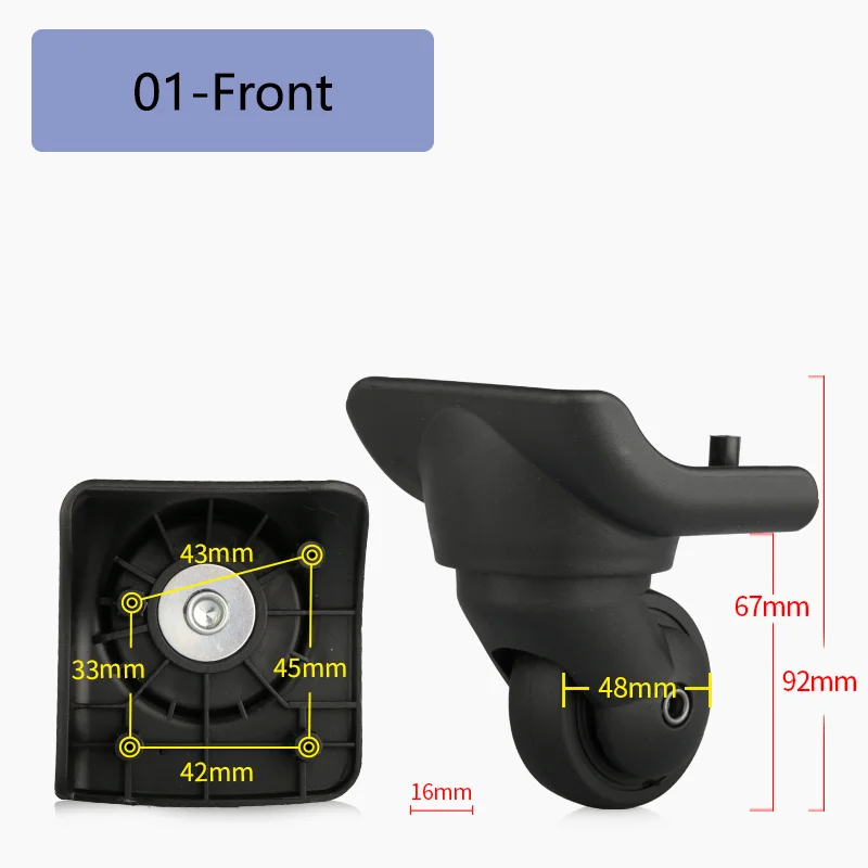 Suitable for SWISSGEAR Suitcase Universal Wheel Luggage Accessories Spare Parts for Trolleys Wheel Replacement Repair