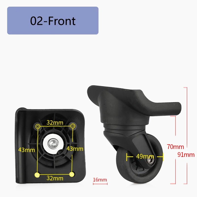 Suitable for SWISSGEAR Suitcase Universal Wheel Luggage Accessories Spare Parts for Trolleys Wheel Replacement Repair