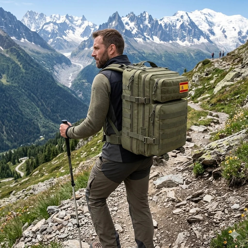 50L/32L Military Tactical Backpack, Large Assault Pack for Camping Hiking with MOLLE, Durable Daypack Rucksack for Men Travel Work