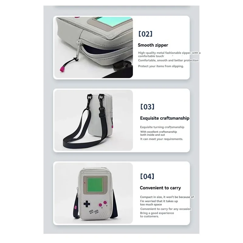 DIGIT-EVA Gamepad Shaped Small Messenger Bag Casual Daily Shoulder Bag For Game Fans