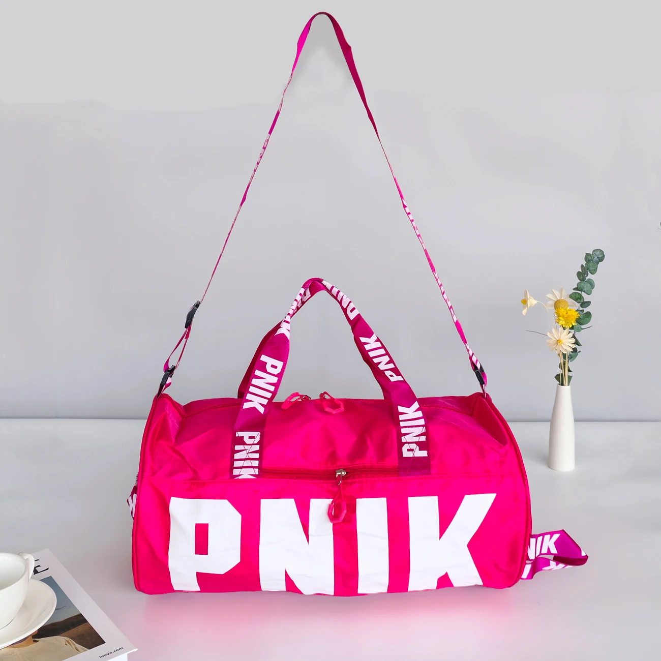New Travel Bag, Sports Bag, Men's and Women's Fitness Bag, Printed Portable Shoulder Bag, Crossbody Bag, Large Capacity Storage