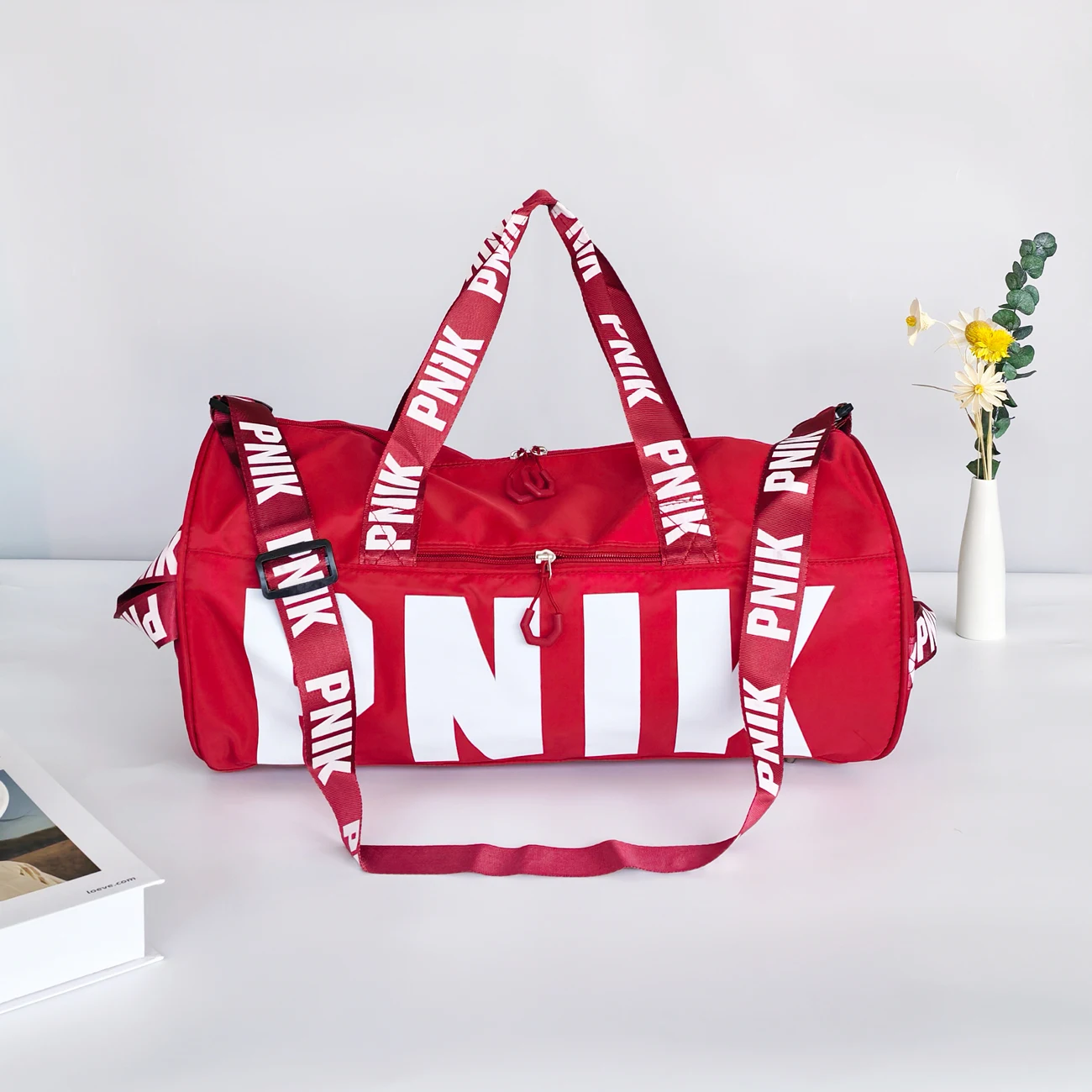 New Travel Bag, Sports Bag, Men's and Women's Fitness Bag, Printed Portable Shoulder Bag, Crossbody Bag, Large Capacity Storage