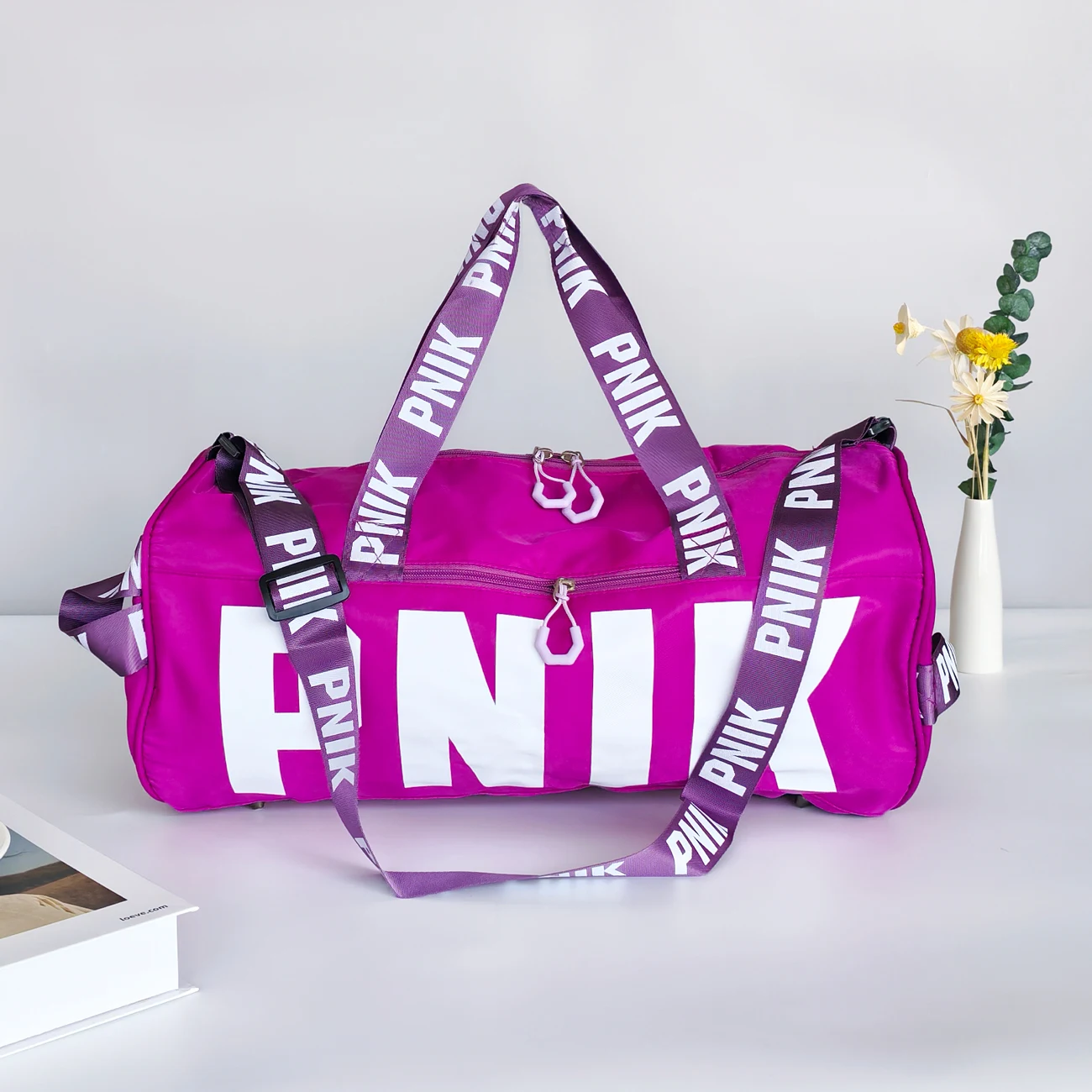 New Travel Bag, Sports Bag, Men's and Women's Fitness Bag, Printed Portable Shoulder Bag, Crossbody Bag, Large Capacity Storage