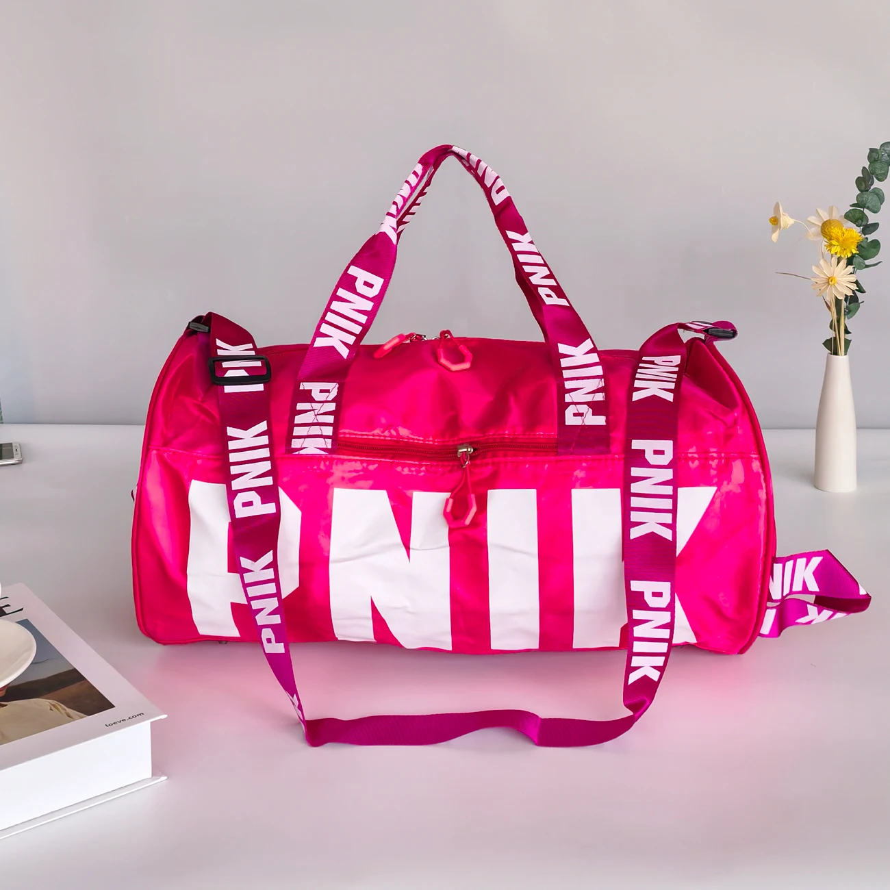 New Travel Bag, Sports Bag, Men's and Women's Fitness Bag, Printed Portable Shoulder Bag, Crossbody Bag, Large Capacity Storage