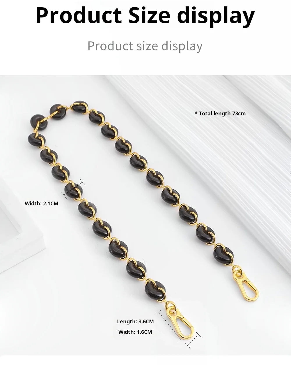 Donut Chain Replaceable Shoulder Bag For Puzzle Modification Decorative Hanging Chain Underarm Bag Strap Accessories