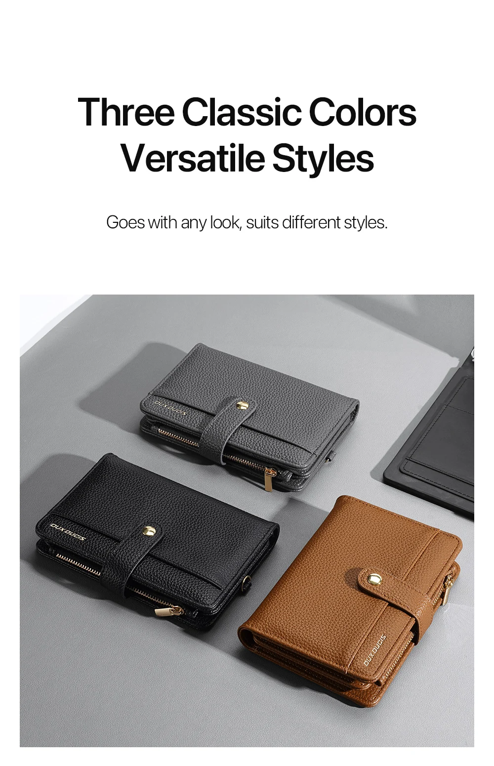 New Large Capacity Unisex Passport Holder Wallet - RFID Blocking PU Leather Travel Card Organizer with Money Clip