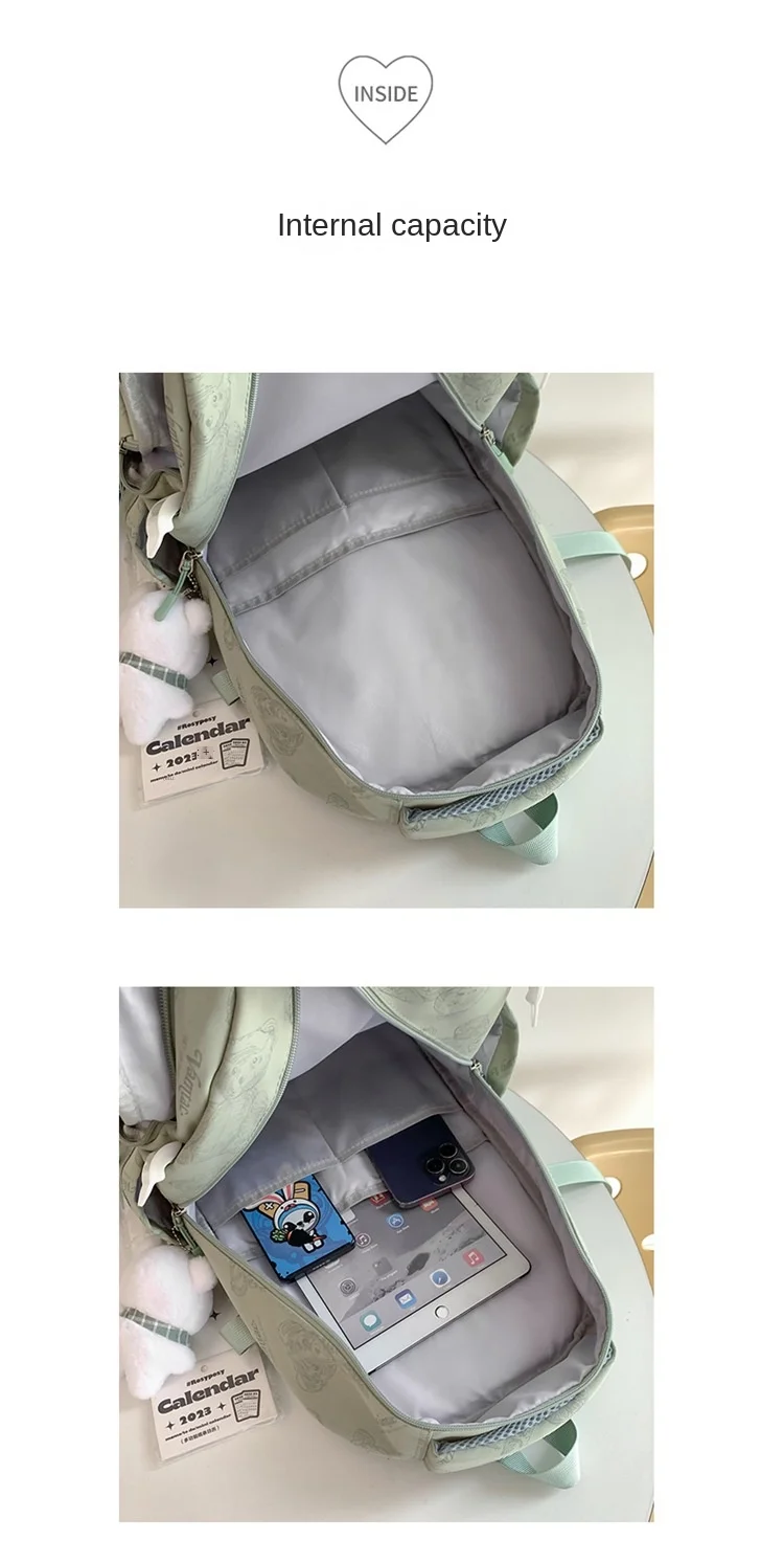 High-looking Backpack for Girls Lightweight and Large-capacity Schoolbag for Middle and High School Students Casual Backpack