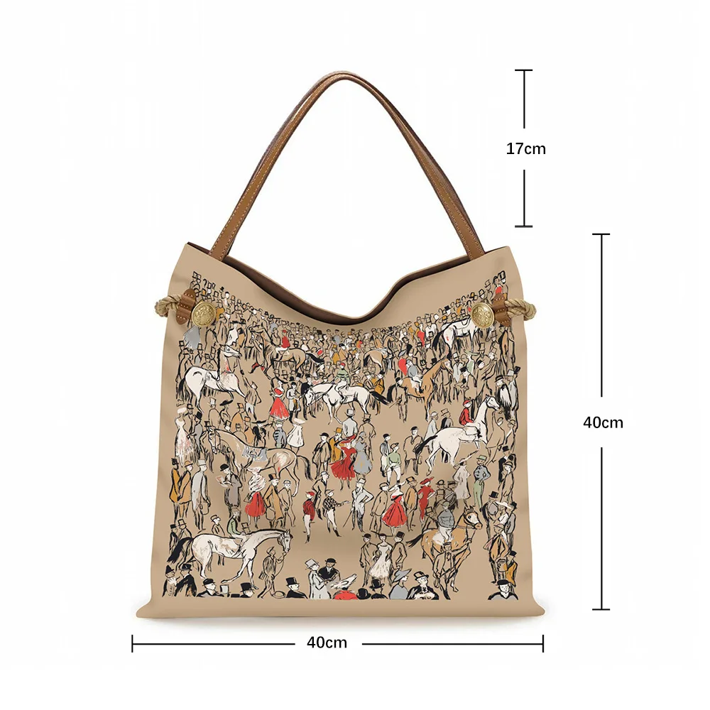 Korean Version of The New Bag, The Main Push Is The Classic Women's Handheld Cloth Bag, Large-capacity Book Bag, Shoulder Bag.