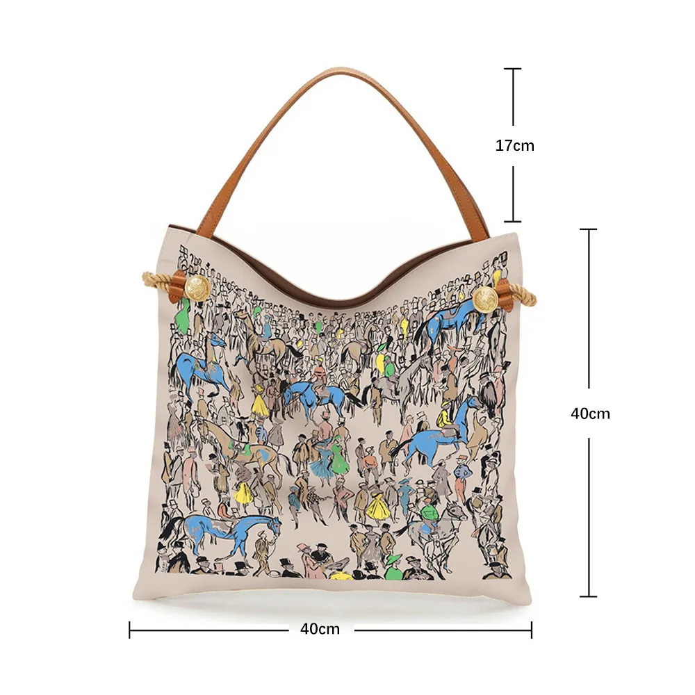 Korean Version of The New Bag, The Main Push Is The Classic Women's Handheld Cloth Bag, Large-capacity Book Bag, Shoulder Bag.