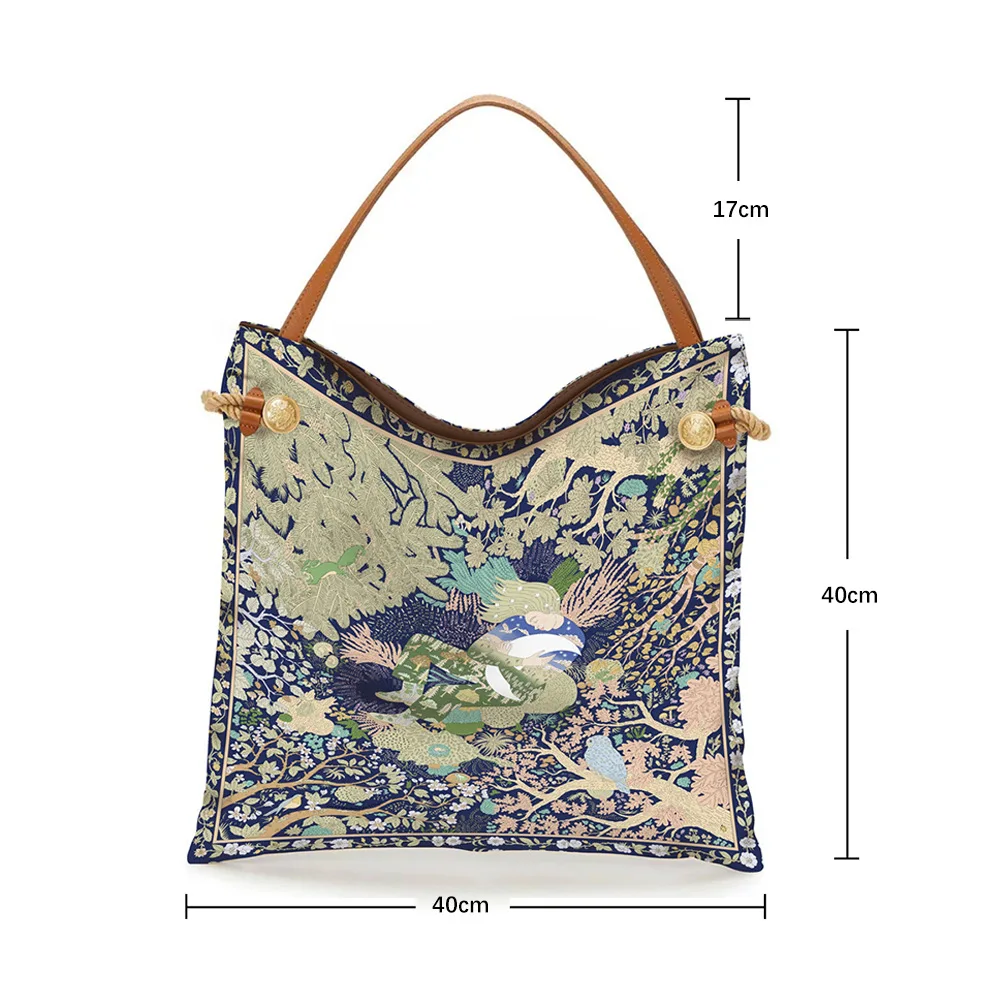 Korean Version of The New Bag, The Main Push Is The Classic Women's Handheld Cloth Bag, Large-capacity Book Bag, Shoulder Bag.