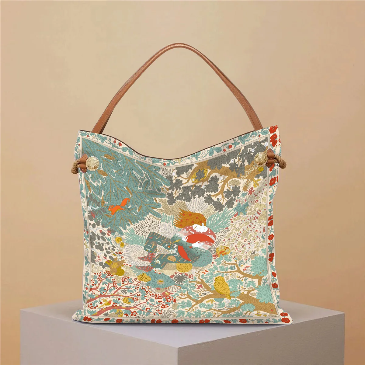 Korean Version of The New Bag, The Main Push Is The Classic Women's Handheld Cloth Bag, Large-capacity Book Bag, Shoulder Bag.