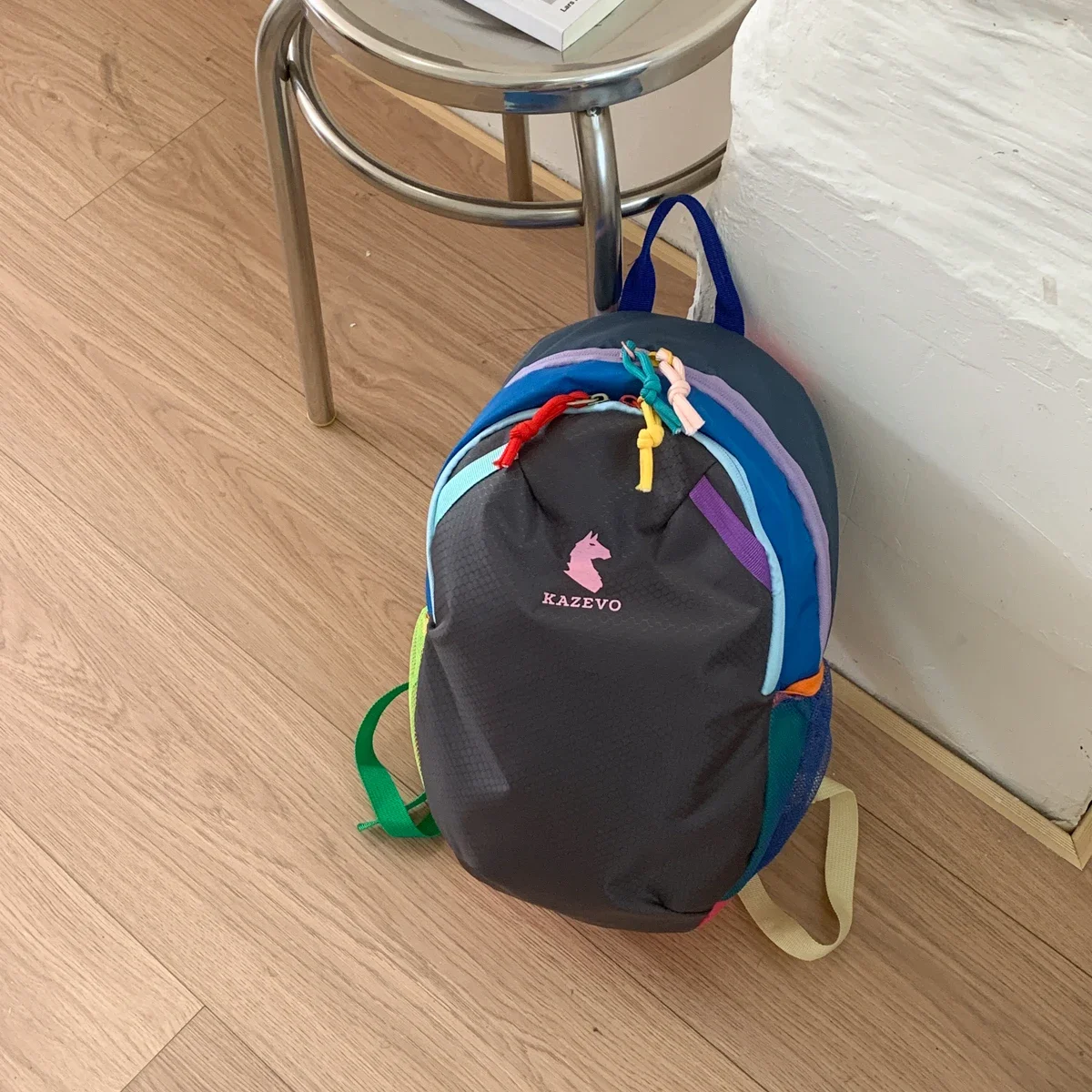 Trendy Sports Dopamine Style Fashion Backpack Nylon Material Large Capacity Backpack Hiking Outdoor Mountaineering Backpack