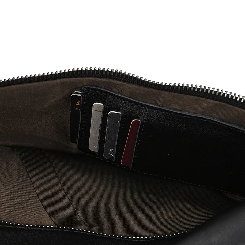 Luufan Soft genuine Leather Men's Chest Bag Male Mini Shoulder Crossbody Bag Anti Theft Chest Pack Men Outdoor Summer Sling Bag
