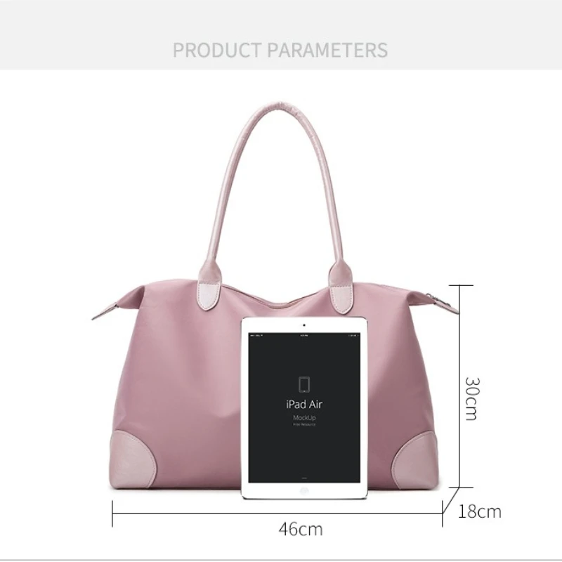 Large Capacity Lightweight Women's Travel Bag Wet and Dry Yoga Sports Bag Waterproof Boarding Suitcase Suitable for Travelling